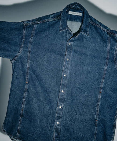 EDIFICE(エディフィス)の「デニム シャツ(シャツ/ブラウス・メンズ・ブルー系その他/チャコールグレー・LARGE/MEDIUM/SMALL)」の9枚目の写真
