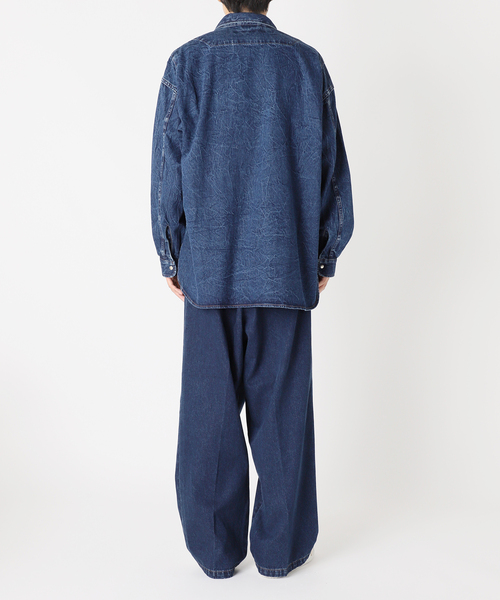 EDIFICE(エディフィス)の「デニム シャツ(シャツ/ブラウス・メンズ・ブルー系その他/チャコールグレー・LARGE/MEDIUM/SMALL)」の12枚目の写真