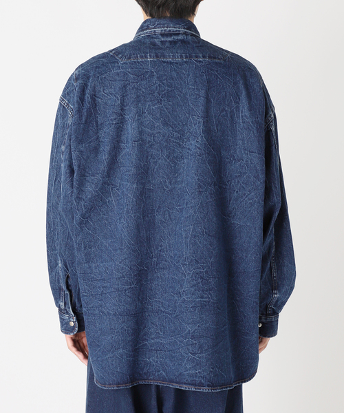 EDIFICE(エディフィス)の「デニム シャツ(シャツ/ブラウス・メンズ・ブルー系その他/チャコールグレー・LARGE/MEDIUM/SMALL)」の16枚目の写真