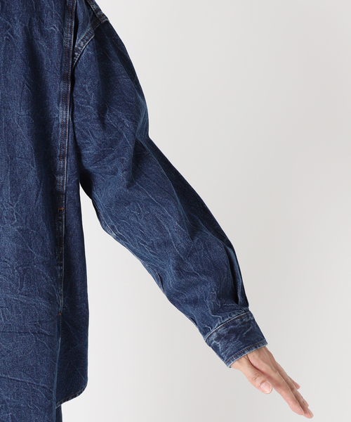 EDIFICE(エディフィス)の「デニム シャツ(シャツ/ブラウス・メンズ・ブルー系その他/チャコールグレー・LARGE/MEDIUM/SMALL)」の19枚目の写真