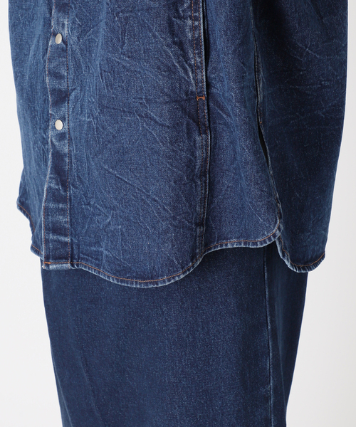 EDIFICE(エディフィス)の「デニム シャツ(シャツ/ブラウス・メンズ・ブルー系その他/チャコールグレー・LARGE/MEDIUM/SMALL)」の21枚目の写真