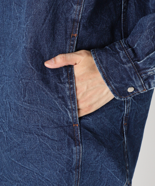 EDIFICE(エディフィス)の「デニム シャツ(シャツ/ブラウス・メンズ・ブルー系その他/チャコールグレー・LARGE/MEDIUM/SMALL)」の22枚目の写真