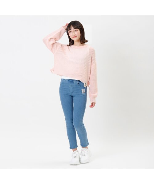 algy（アルジー）の「ふんわり透かし編みニット&インナーセット（ニット/セーター・キッズ・ピンク/レインボー/ミント・XXX-SMALL/XX-SMALL/X-SMALL/SMALL/MEDIUM）」の4枚目の写真