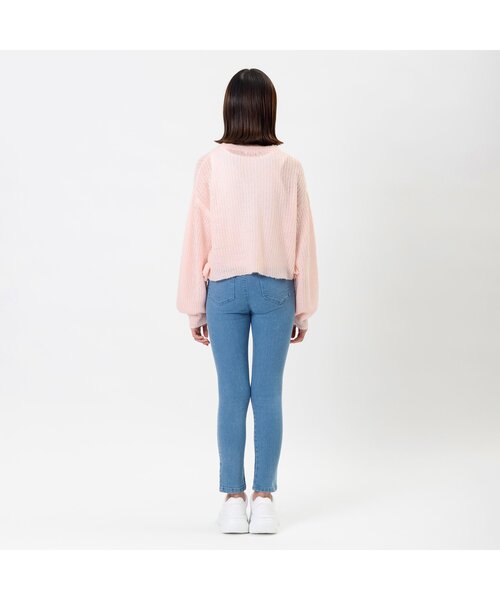 algy（アルジー）の「ふんわり透かし編みニット&インナーセット（ニット/セーター・キッズ・ピンク/レインボー/ミント・XXX-SMALL/XX-SMALL/X-SMALL/SMALL/MEDIUM）」の13枚目の写真