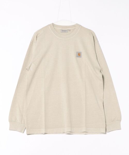 Carhartt WIP（カーハートダブリューアイピー）の「Carhartt WIP/カーハートダブリューアイピー L/S VISTA T-SHIRT ロンT/長袖 I030779（Tシャツ/カットソー・メンズ・グレイッシュブルー/バーガンディー/パープル/ダークグレー/ライトパープル/ベージュ/ボルドー/ダークグリーン/ブラック・M/L/XL/S）」の3枚目の写真