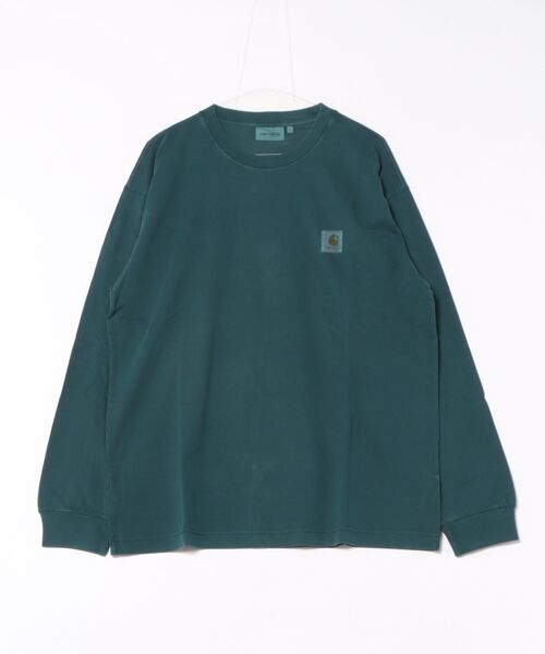Carhartt WIP（カーハートダブリューアイピー）の「Carhartt WIP/カーハートダブリューアイピー L/S VISTA T-SHIRT ロンT/長袖 I030779（Tシャツ/カットソー・メンズ・グレイッシュブルー/バーガンディー/パープル/ダークグレー/ライトパープル/ベージュ/ボルドー/ダークグリーン/ブラック・M/L/XL/S）」の4枚目の写真