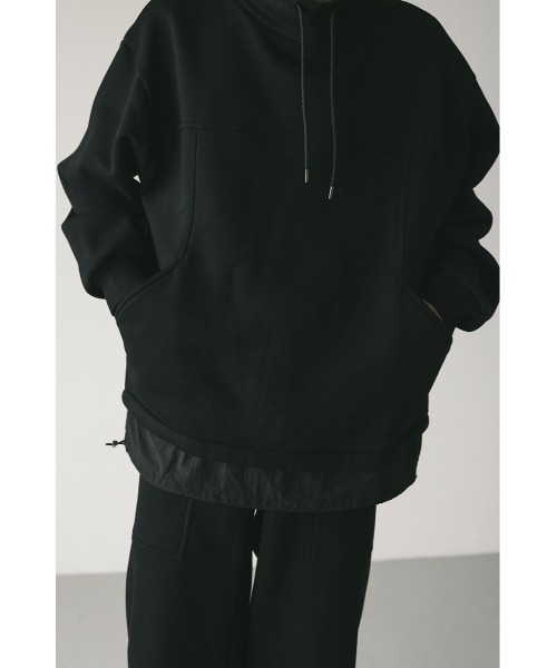 STYLEMIXER（スタイルミキサー）の「コンビネーションハイネックプルオーバー（スウェット・メンズ・ベージュ/ブラック・MEDIUM/LARGE）」の16枚目の写真