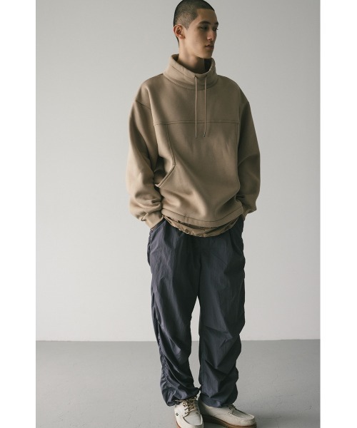 STYLEMIXER（スタイルミキサー）の「コンビネーションハイネックプルオーバー（スウェット・メンズ・ベージュ/ブラック・MEDIUM/LARGE）」の3枚目の写真