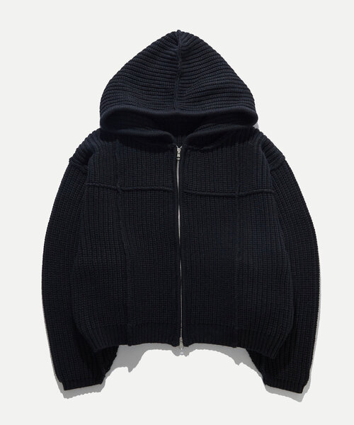 WHO'S WHO gallery(フーズフーギャラリー)の「ジップニットパーカー(パーカー・レディース・チャコールグレー/ブラック/アイボリー・FREE)」の13枚目の写真