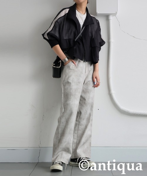 antiqua(アンティカ)の「ヴィンテージ風パンツ(その他パンツ・レディース・ブラック系その他/グレー系その他・MEDIUM/LARGE)」の8枚目の写真