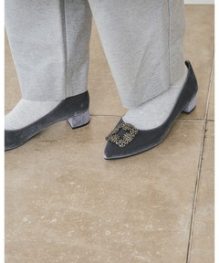 セール】Pippichic / ビジュー フラットパンプス（バレエシューズ