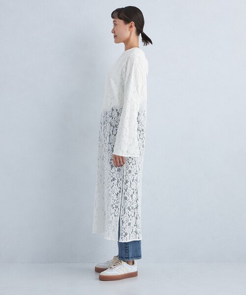 green label relaxing(グリーンレーベルリラクシング)の「レース ワンピース(ワンピース・レディース・ブラック/オフホワイト・FREE)」の10枚目の写真