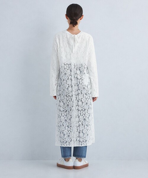 green label relaxing(グリーンレーベルリラクシング)の「レース ワンピース(ワンピース・レディース・ブラック/オフホワイト・FREE)」の11枚目の写真