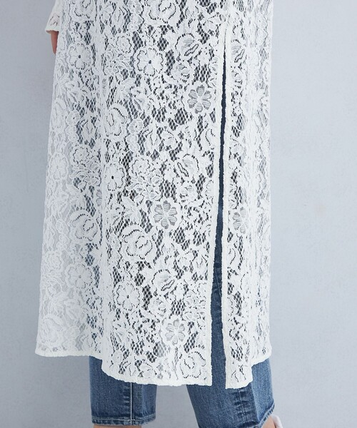 green label relaxing(グリーンレーベルリラクシング)の「レース ワンピース(ワンピース・レディース・ブラック/オフホワイト・FREE)」の14枚目の写真