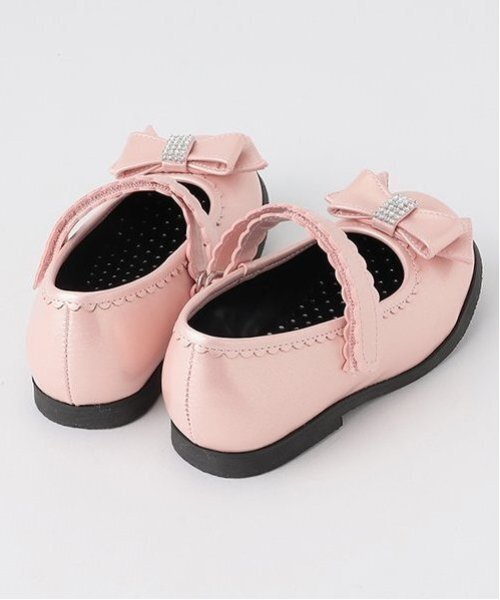 mezzo piano(メゾピアノ)の「リボン バレエシューズ(バレエシューズ・キッズ・ライトピンク/シルバー・16cm/17cm/18cm/19cm/20cm/21cm)」の6枚目の写真