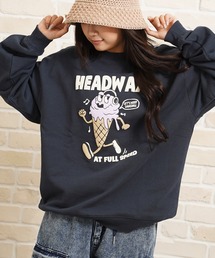ヘビー裏毛 フードイラストプリント スウェット / Heavyweight Hood Illustration Print Sweatshirt