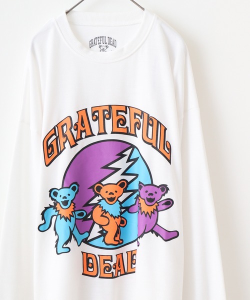 Grateful Dead(グレイトフルデッド)の「Grateful Dead oversized sweatshirt / オーバーサイズスウェットトレーナー unisex(スウェット・メンズ・ネイビー/ブラック/杢グレー/ダークグリーン/オフホワイト/オートミール/チャコール/ベージュ・L/XL/M)」の2枚目の写真