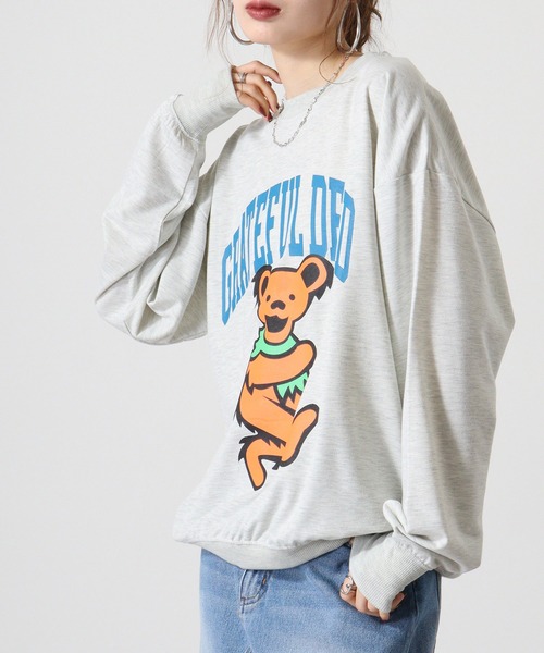 Grateful Dead(グレイトフルデッド)の「Grateful Dead oversized sweatshirt / オーバーサイズスウェットトレーナー unisex(スウェット・メンズ・ネイビー/ブラック/杢グレー/ダークグリーン/オフホワイト/オートミール/チャコール/ベージュ・L/XL/M)」の22枚目の写真