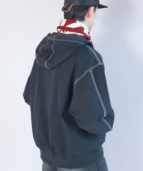 Dickies（ディッキーズ）の「【Dickies / ディッキーズ】サッカーマフラー（マフラー・メンズ・ブラック/エンジ・ONESIZE）」の5枚目の写真