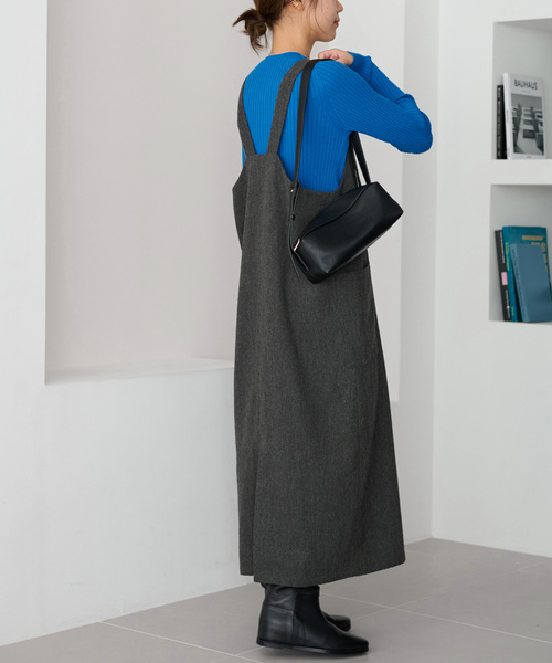 JOURNAL STANDARD relume（ジャーナルスタンダード　レリューム）の「《追加》ヘリンボンジャンパースカート（ワンピース・レディース・グレー/ブラック・38/36）」の15枚目の写真