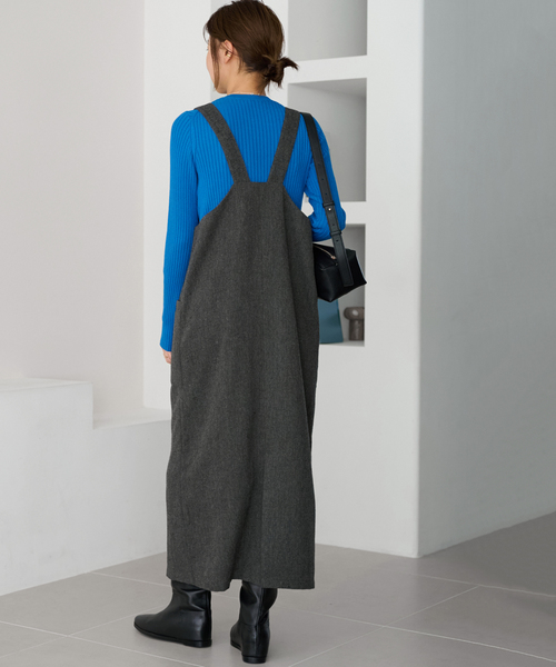 JOURNAL STANDARD relume（ジャーナルスタンダード　レリューム）の「《追加》ヘリンボンジャンパースカート（ワンピース・レディース・グレー/ブラック・38/36）」の16枚目の写真