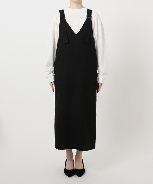 JOURNAL STANDARD relume（ジャーナルスタンダード　レリューム）の「《追加》ヘリンボンジャンパースカート（ワンピース・レディース・グレー/ブラック・38/36）」の17枚目の写真