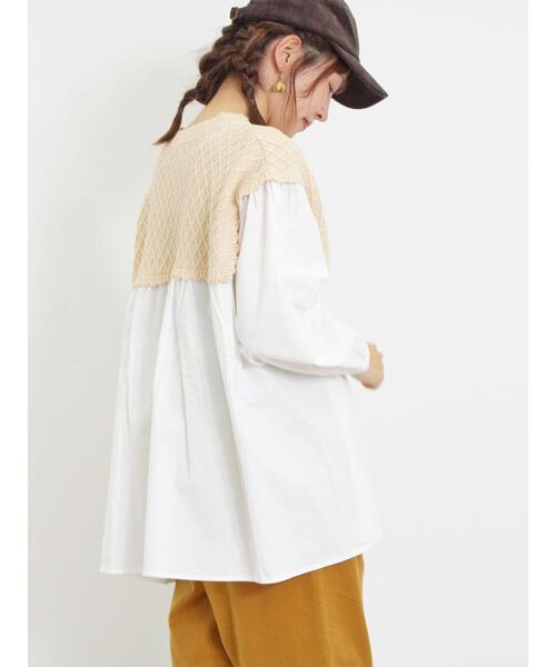 ニットチュニック☆無印良品好きサマンサモスモス好きアズノウアズ好きニコアンドに Samansa Mos2（サマンサ モスモス）の「ニットドッキングチュニック