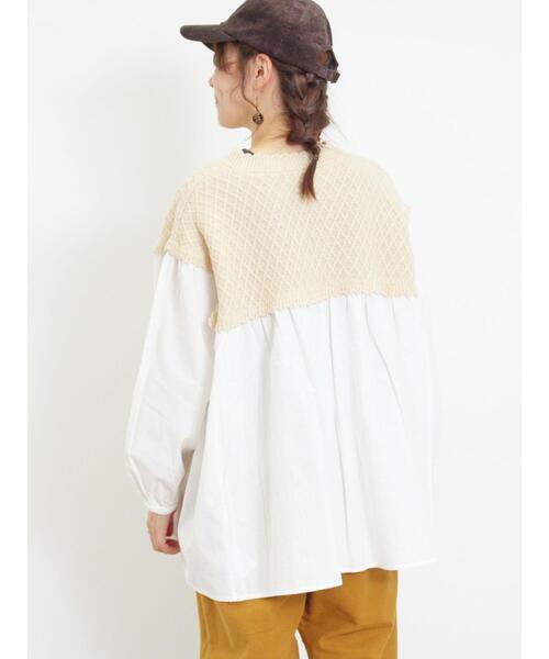 Samansa Mos2（サマンサ モスモス）の「ニットドッキングチュニック