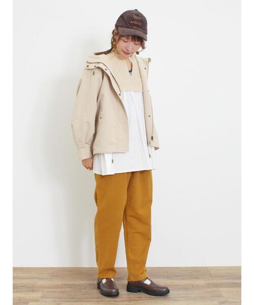 Samansa Mos2（サマンサ モスモス）の「ニットドッキングチュニック（チュニック・レディース・チャコールグレー/カーキ/マスタード/キナリ・F）」の16枚目の写真