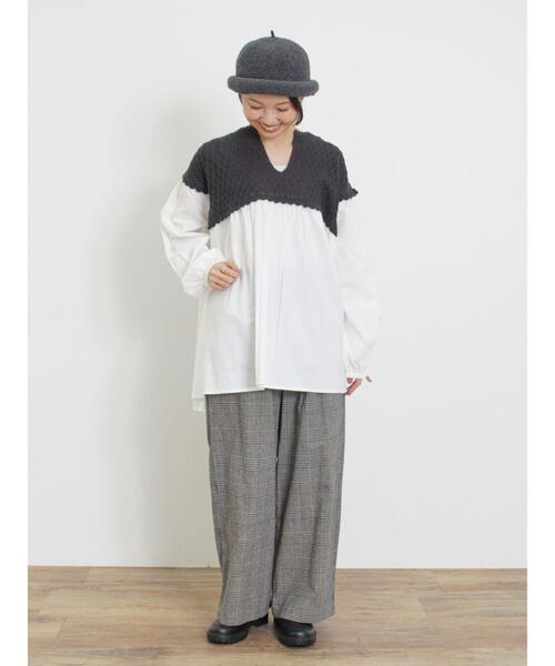 Samansa Mos2（サマンサ モスモス）の「ニットドッキングチュニック