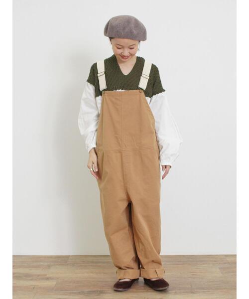 Samansa Mos2（サマンサ モスモス）の「ニットドッキングチュニック（チュニック・レディース・チャコールグレー/カーキ/マスタード/キナリ・F）」の6枚目の写真