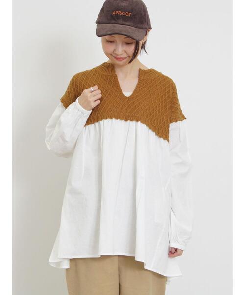 Samansa Mos2（サマンサ モスモス）の「ニットドッキングチュニック