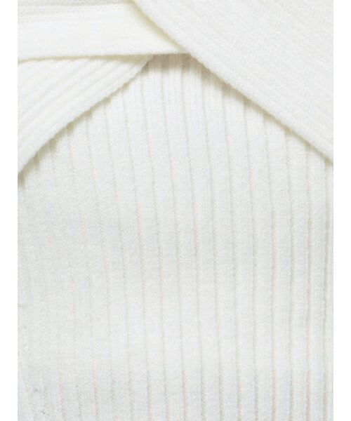 GYDA（ジェイダ）の「TWISTオフショルショートニットトップス（ニット/セーター・レディース・オフホワイト/ブラック・FREE）」の16枚目の写真