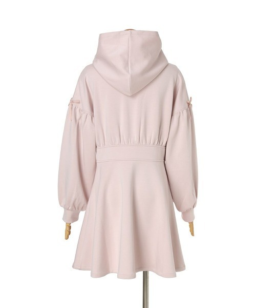 F i.n.t（フィント）の「ショルダーリボンダンボールフーディワンピース/fint（ワンピース・レディース・ライトグレー/ライトピンク/ブラック・FREE）」の20枚目の写真