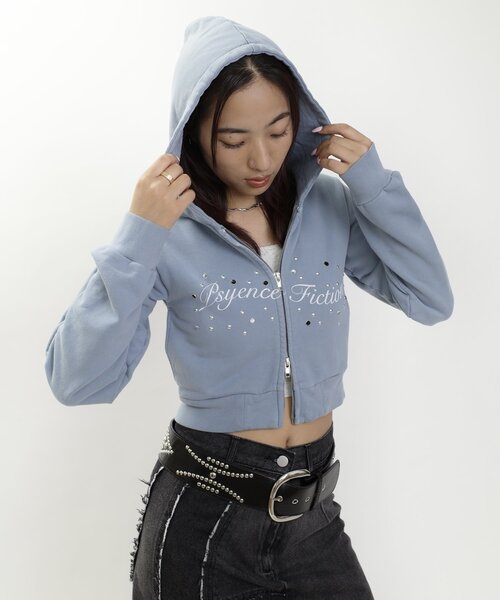 fiction tokyo フィクショントーキョー ハートジップアップフーディー