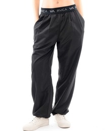 RVCA レディース VA JACQUARD BAND EAS ロングパンツ/ルーカウエストロゴイージーパンツ