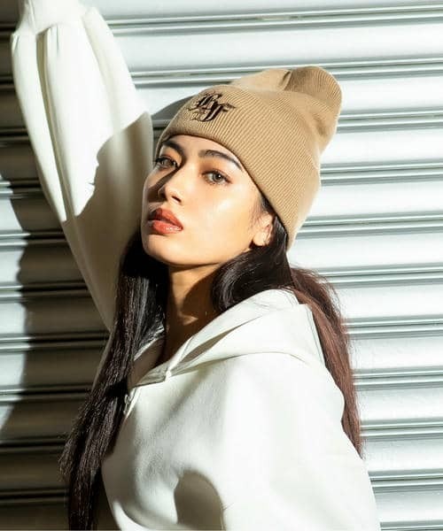 BACK TO THE FIELD（バック トゥー ザ フィールド）の「【BTTF】オールドイングリッシュ刺しゅうビーニー（ニットキャップ/ビーニー・レディース・ブラック/ホワイト/ベージュ・FREE）」の11枚目の写真