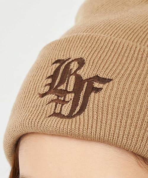 BACK TO THE FIELD（バック トゥー ザ フィールド）の「【BTTF】オールドイングリッシュ刺しゅうビーニー（ニットキャップ/ビーニー・レディース・ブラック/ホワイト/ベージュ・FREE）」の16枚目の写真