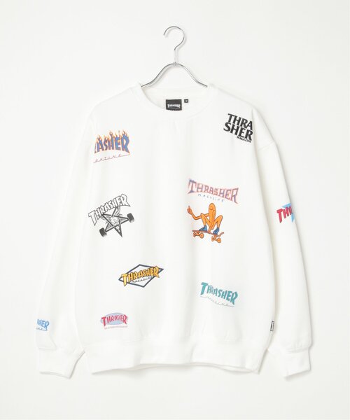 【セール】THRASHER スラッシャー 総柄スウェット（スウェット）｜THRASHER（スラッシャー）