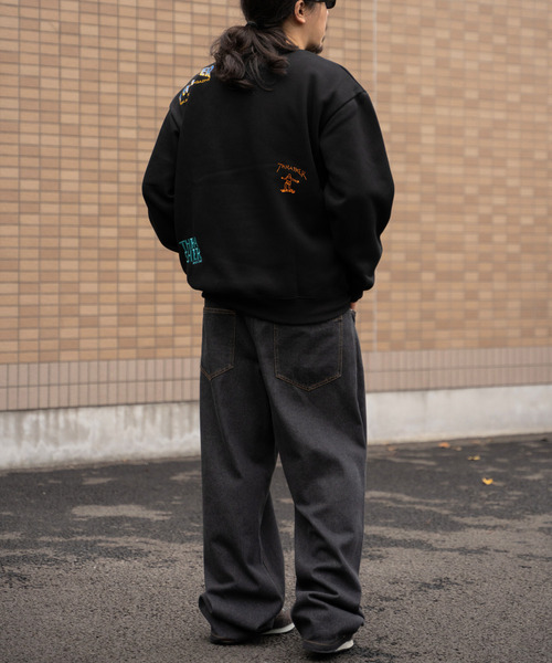 THRASHER(スラッシャー)の「THRASHER スラッシャー 総柄スウェット(スウェット・メンズ・ホワイト/ネイビー/グレー/ブラック・M/L)」の14枚目の写真