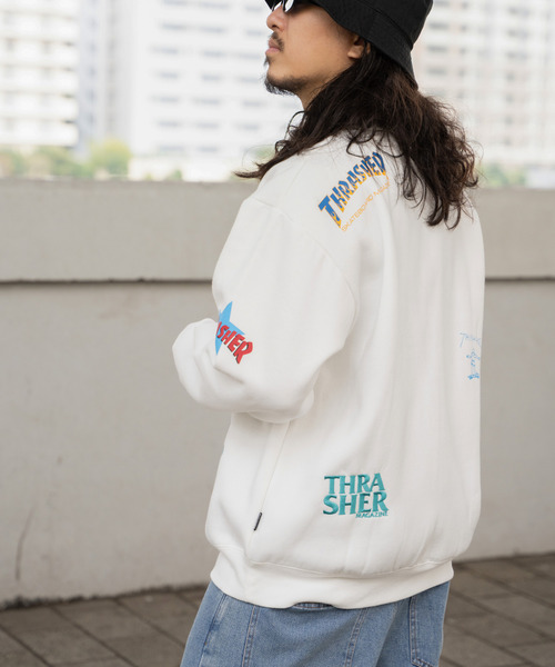THRASHER(スラッシャー)の「THRASHER スラッシャー 総柄スウェット(スウェット・メンズ・ホワイト/ネイビー/グレー/ブラック・M/L)」の21枚目の写真