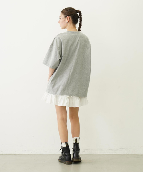 MILKFED.（ミルクフェド）の「PEGASUS VINTAGE STYLE WIDE S/S TEE（Tシャツ/カットソー・レディース・オフホワイト/アッシュ/チャコール・M/L）」の18枚目の写真