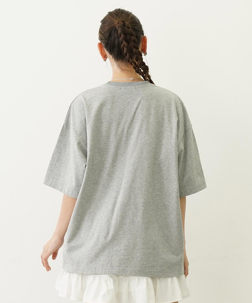 MILKFED.（ミルクフェド）の「PEGASUS VINTAGE STYLE WIDE S/S TEE（Tシャツ/カットソー・レディース・オフホワイト/アッシュ/チャコール・M/L）」の13枚目の写真