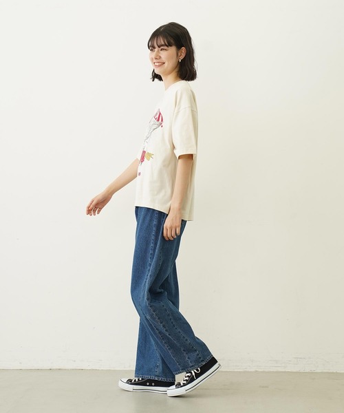 MILKFED.（ミルクフェド）の「PEGASUS VINTAGE STYLE WIDE S/S TEE（Tシャツ/カットソー・レディース・オフホワイト/アッシュ/チャコール・M/L）」の11枚目の写真