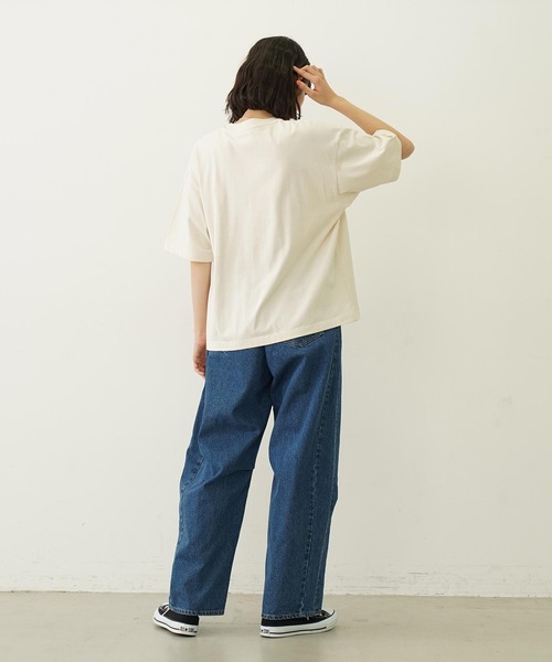 MILKFED.（ミルクフェド）の「PEGASUS VINTAGE STYLE WIDE S/S TEE（Tシャツ/カットソー・レディース・オフホワイト/アッシュ/チャコール・M/L）」の12枚目の写真