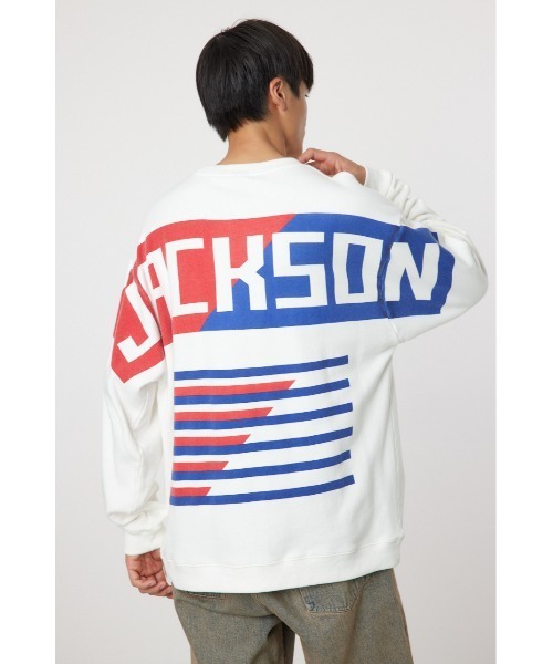 RODEO CROWNS WIDE BOWL(ロデオクラウンズワイドボウル)の「JACKSON スウェット(スウェット・メンズ・杢グレー/ターコイズブルー/オフホワイト・MEDIUM/LARGE)」の1枚目の写真