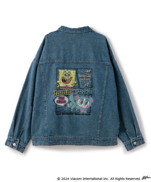セール】【スポンジ・ボブ】×【Angel Blue】Gジャン（デニムジャケット
