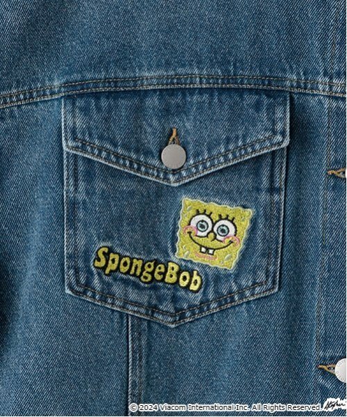 セール】【スポンジ・ボブ】×【Angel Blue】Gジャン（デニムジャケット