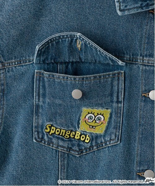 セール】【スポンジ・ボブ】×【Angel Blue】Gジャン（デニムジャケット