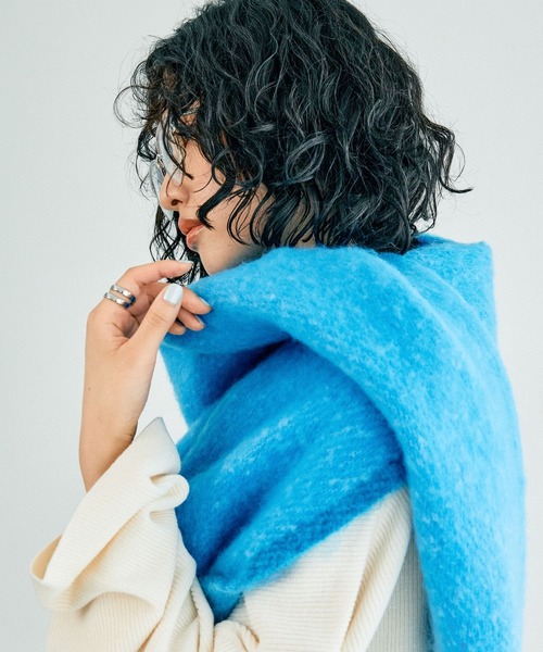 LEPSIM(レプシィム)の「太フリンジ無地ストール 132601(ストール/ショール・レディース・ピンク/グレー/ブルー/アイボリー・ONE SIZE)」の15枚目の写真